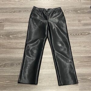 Wilfred Black Leather Pants